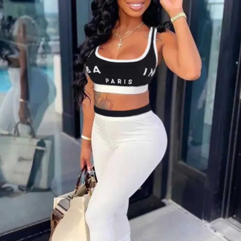 women tracksuits designer bikini sexy yoga suit tank top slim fit yoga pants sportswear 2 piece set, White6
women tracksuits designer bikini sexy yoga suit tank top slim fit yoga pants sportswear 2 piece set, White6