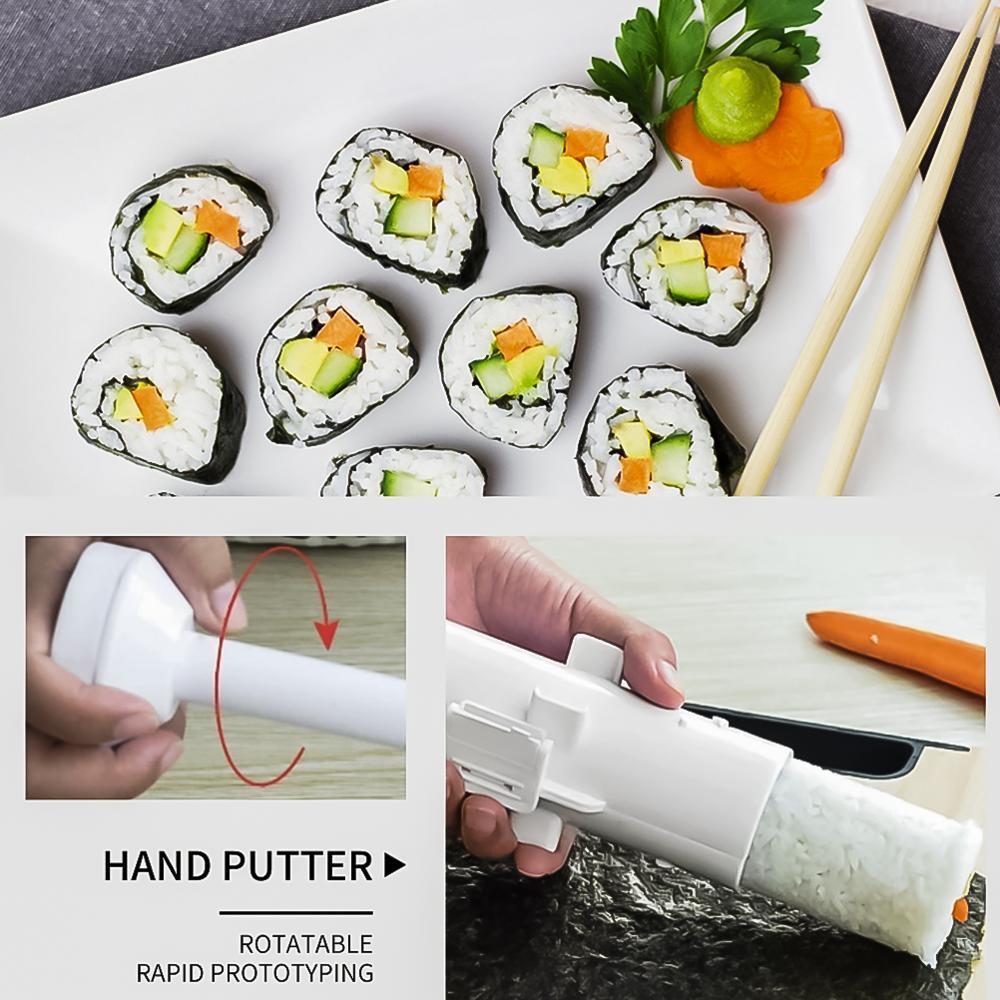 Sushi Tools Quick Sushi Maker Roller Rice Mold Vegetable Meat Rolling Gadgets DIY Sushi Device Making Machine Kitchen Ware 230417