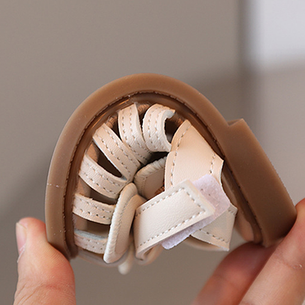 Sandals Summer 0-36m Born Baby Girls PU Soft Bottom Anti-slip First Walkers Hook Loop Sandals kids Toddler Girl Princess Shoes 230417