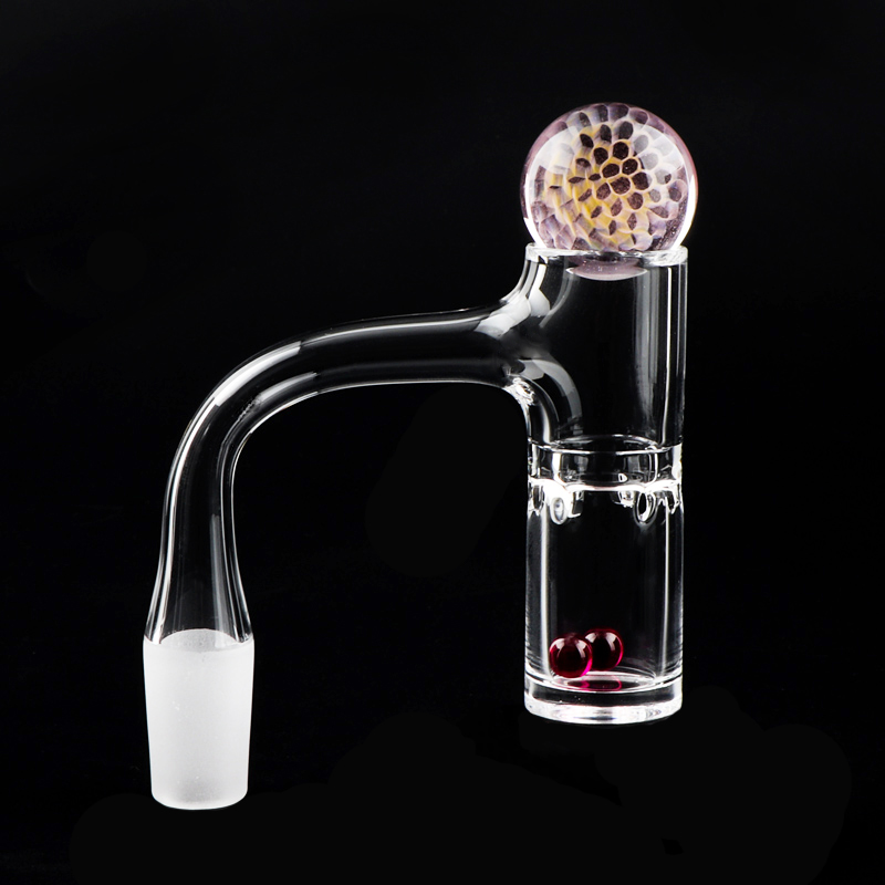 Smoke Auto Spinner Full Weld Beveled Edge Quartz Banger Nails With 6pcs Slits Suit For Glass Water Bongs