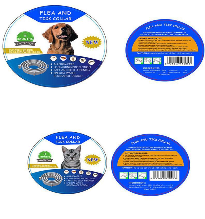 Protection Repel Flea & Tick Prevention Dog Collars Adjustable Cat Collar Water Resistance Pets Accessories