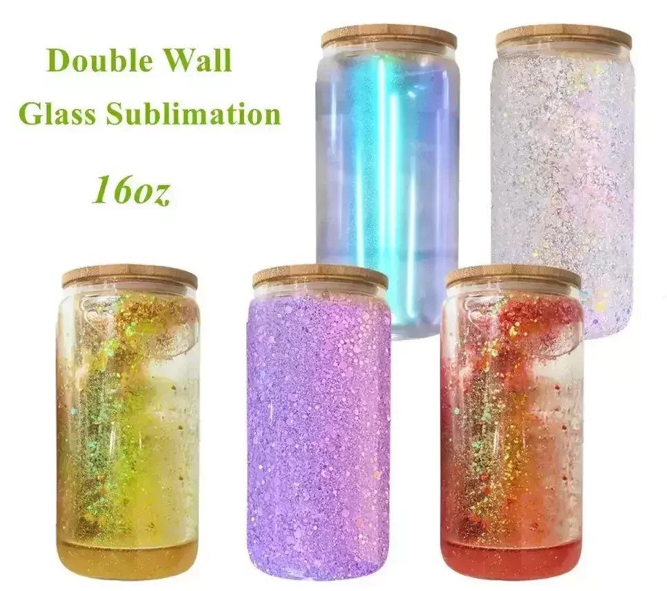 16oz Sublimation Snow Globe Beer Mugs Double Wall Clear Glass Can With Wooden Lids&Plastic Straws 500ml Blank Water Bottles DIY Heat Transfer Wine Tumblers
16oz Sublimation Snow Globe Beer Mugs Double Wall Clear Glass Can With Wooden Lids&Plastic Straws 500ml Blank Water Bottles DIY Heat Transfer Wine Tumblers