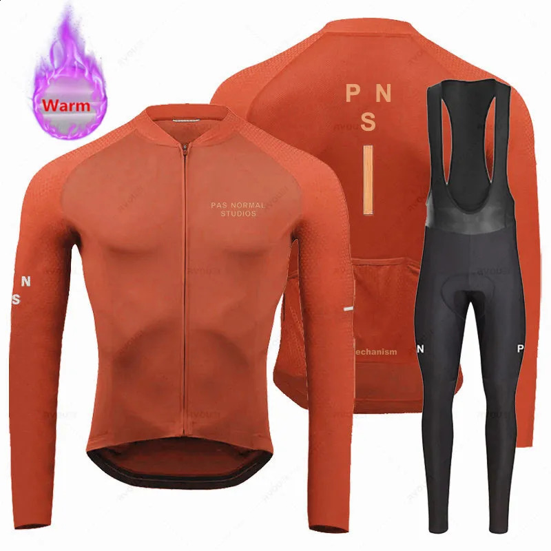 Cycling Jersey Sets Pns 2024 Pro Road Bike Winter Fleece Pro Cycling Jersey Set Mountian Bicycle Clothes Wear Ropa Ciclismo Racing Bike Clothing Set 231116