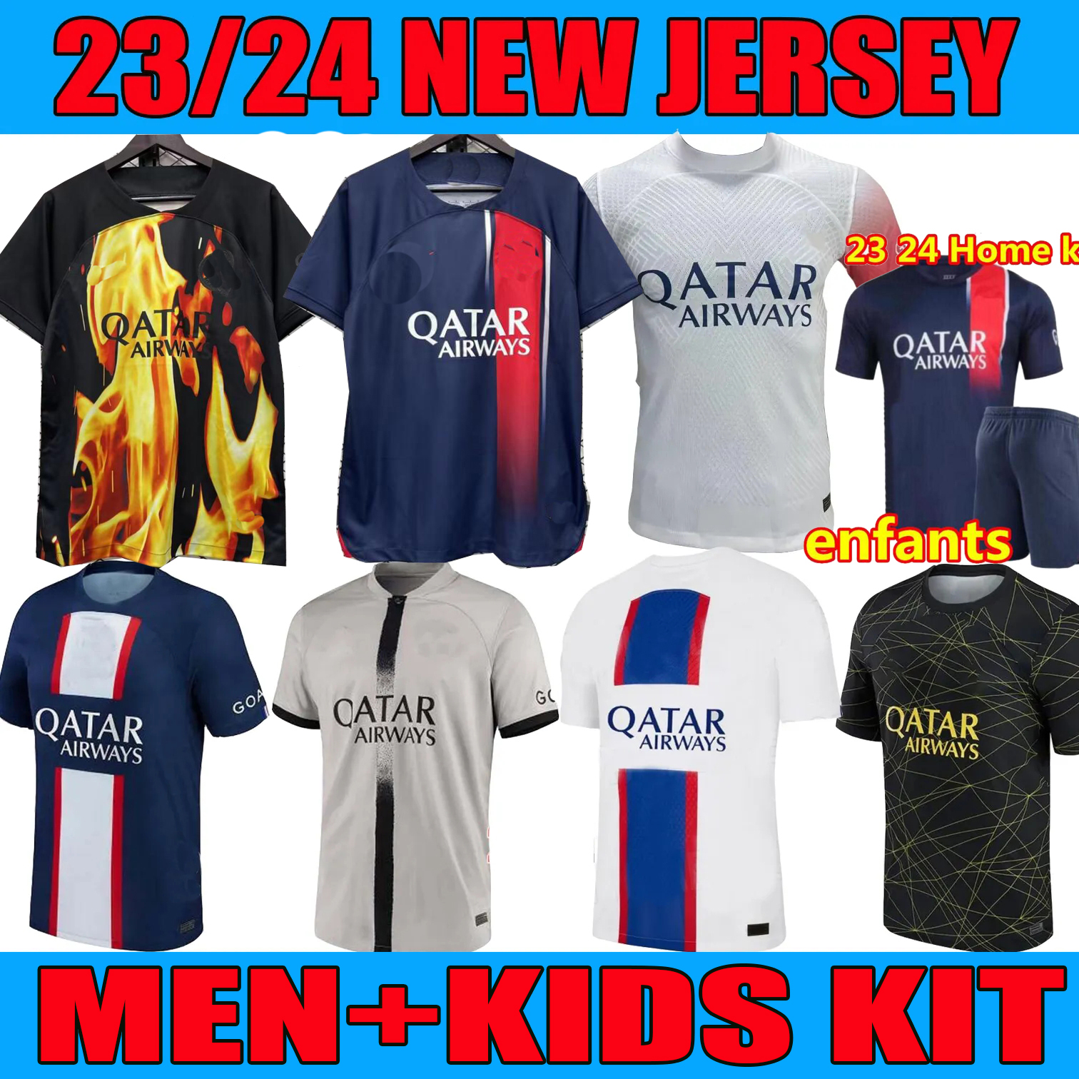 2023 2024 soccer jerseys maillot de foot MBAPPE HAKIMI MARQUINHOS VERRATTI Paris football shirt 22 23 24 SERGIO RAMOS FABIAN psgs hommes enfants kids Donnarumma, 22 23 fourth
2023 2024 soccer jerseys maillot de foot MBAPPE HAKIMI MARQUINHOS VERRATTI Paris football shirt 22 23 24 SERGIO RAMOS FABIAN psgs hommes enfants kids Donnarumma, 22 23 fourth