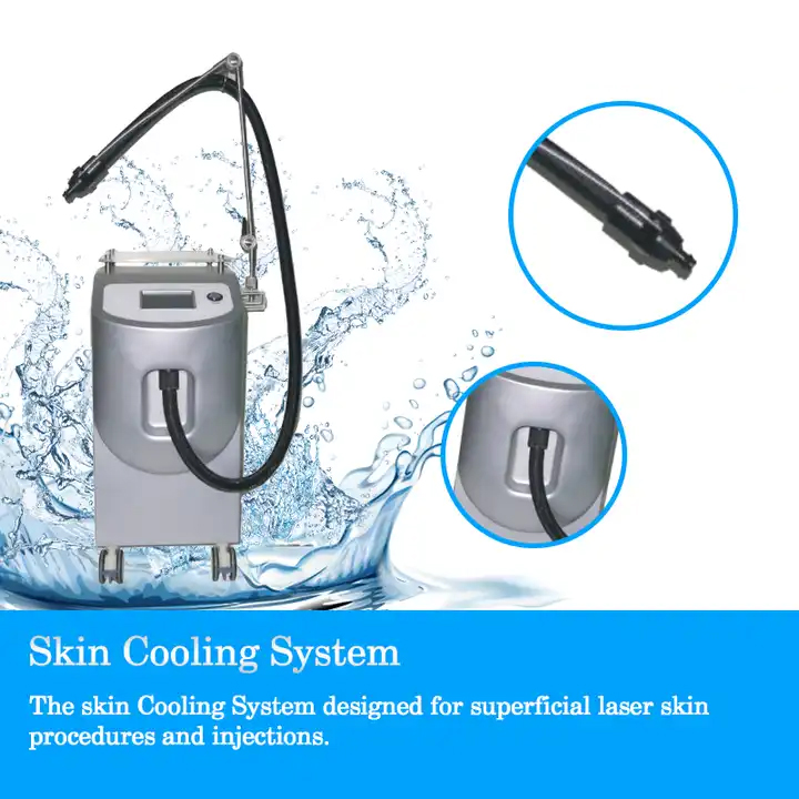 Latest Cold Air Skin Cooling Machine Cryo Therapy Post Laser Skin Rehabilitation Pain Alleviate Burn Prevention Skin Chilling Equipment