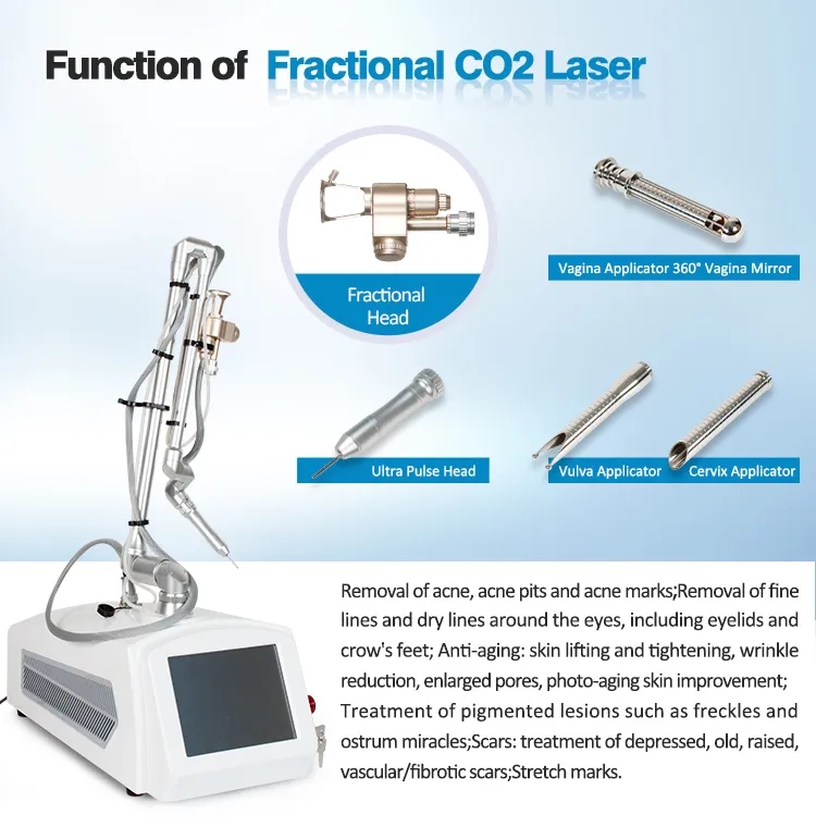 Technology Fractional Co2 Laser Multifunctional machine vaginal tightening Vagina Tighten Skin Rejuvenation Scar Stretch Marks Acne Removal beauty Equ
