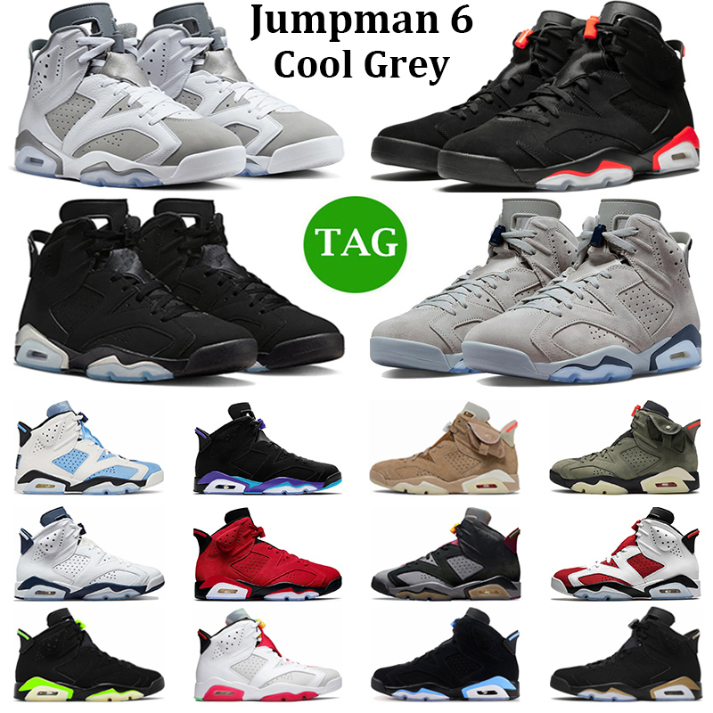 OG Jumpman 6 Basketball Shoes Men Women 6s Cool Grey Black Infrared UNC Georgetown Metallic Silver Toro Bravo Mens Trainers Sport Sneakers, #13
OG Jumpman 6 Basketball Shoes Men Women 6s Cool Grey Black Infrared UNC Georgetown Metallic Silver Toro Bravo Mens Trainers Sport Sneakers, #13