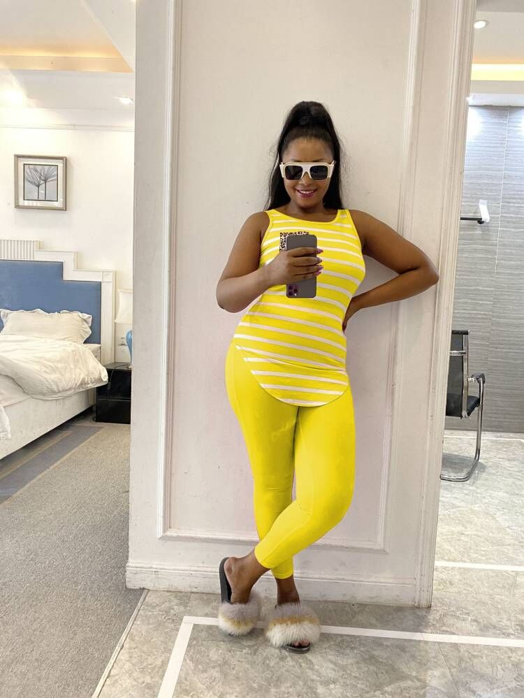 2023 Designer Summer Tracksuits Women Two Piece Sets Sleeveless striped top and Pants Plus size 3XL Outfits Casual Jogger Suits Wholesale Clothes 9681