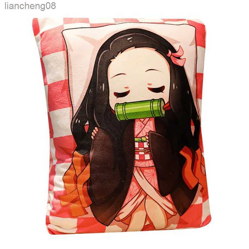 Cushion/Decorative 36x27CM Demon Slayer Plush Stuffed Anime Devil's Blade Manga Doll Cushion Nezuko Plush Girl Gifts L260526 - view 4