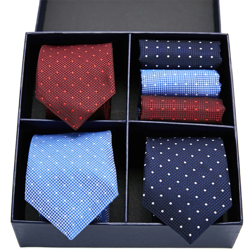 Neck Ties Gift box Pack Mens Tie Skinny Pink palid Silk Classic Jacquard Woven Extra long Tie Hanky Set For Men Formal Wedding Party 231117