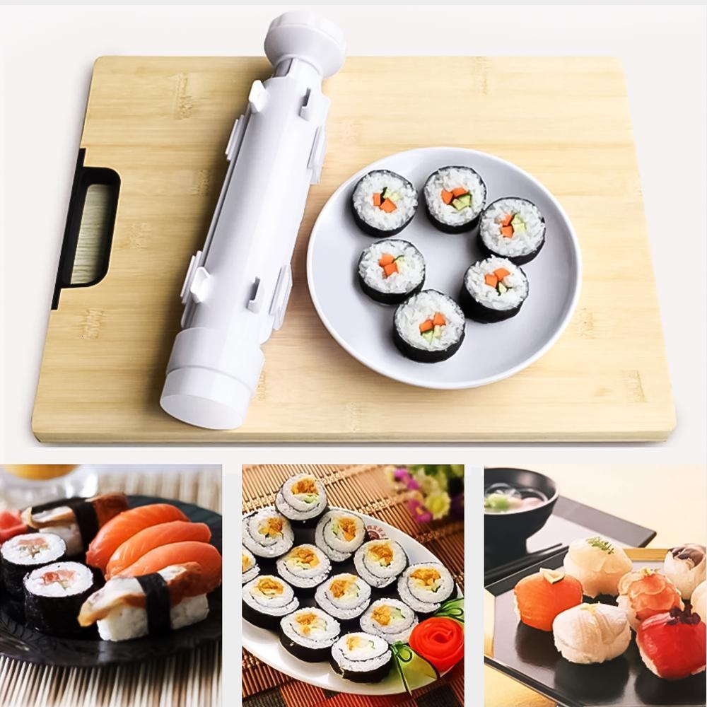 Sushi Tools Quick Sushi Maker Roller Rice Mold Vegetable Meat Rolling Gadgets DIY Sushi Device Making Machine Kitchen Ware 230417