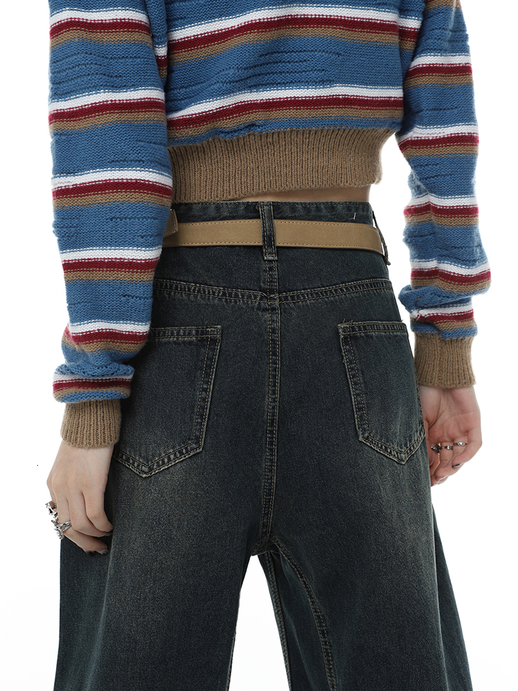 Women's Jeans Y2K Woman Jeans Autumn Spring Vintage High Waist Wide Leg Denim Pant Baggy Fashion Loose Harajuku Straight Pant Streetwear 230417