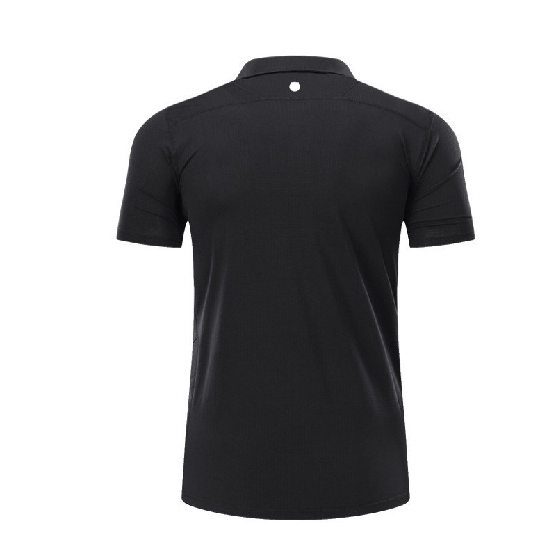 lu Sports Men's Polo Shirt Mens Quick Dry Sweat-wicking Workout Short Top Men Workout Short Sleeve R275 Plus Size 5XL