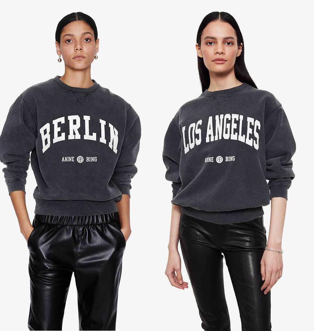 Anine Bing letter Berlin sweatshirt print washing water fried snowflake used women designer pullover sweater hoodies high quality Cheap Sale, Paris
Anine Bing letter Berlin sweatshirt print washing water fried snowflake used women designer pullover sweater hoodies high quality Cheap Sale, Paris