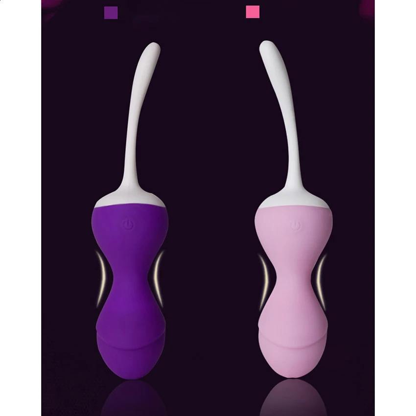 Vibrators Silicone Heating Kegel Balls Vaginal Tight Trainer Exercise Vibrator Vibrating Eggs Wireless Remote Control Ben Wa Balls 231116