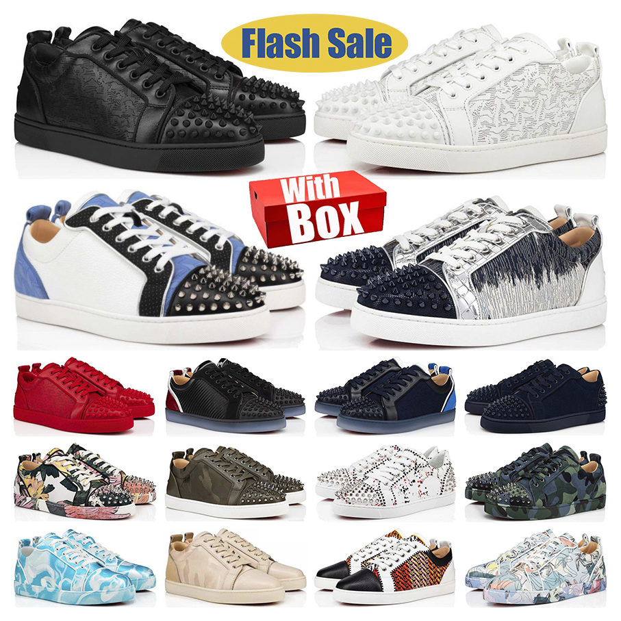 High Quality Shoes Low Cut Platform Sneakers Men's Women's S Designers Vintage Bottoms Loafers Fashion Spikes Party Casual Trainers With Box