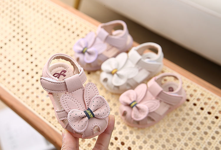 Sandals Cute Summer Boys Orthopedic Sandals Pu Leather Toddler Kids Shoes for Girl Closed Toe Baby Flat Shoes Size 20-30 230417