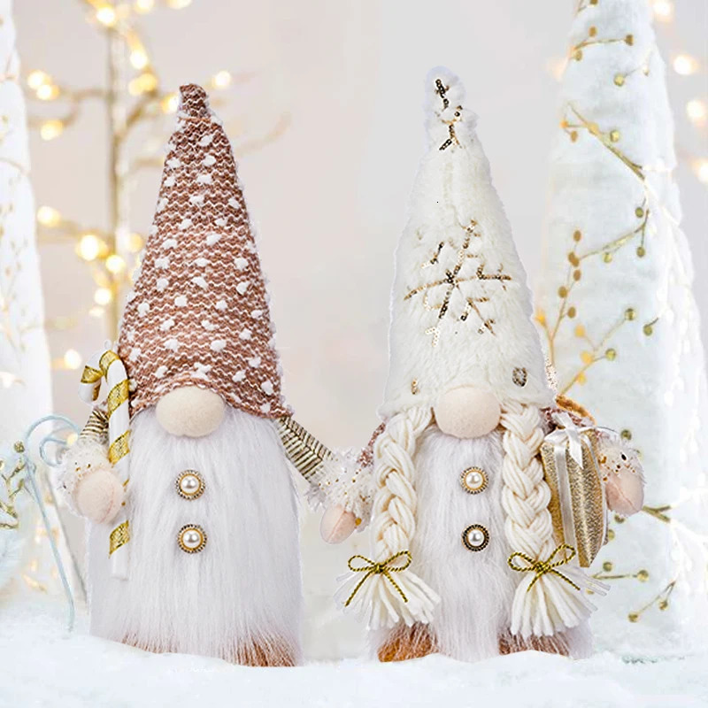 Christmas Decorations Glowing Plush Gnome Doll, Faceless Doll Ornament for 2024 Party Home Decor, Valentine's Day Gift, Navidad