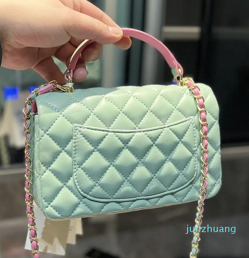 Ladies Crossbody Shoulder bag Designer Women purse Lambskin Leather Pink Small Flap bag Top Handle Ladies cross body Purse Card holder mini Clutch
Ladies Crossbody Shoulder bag Designer Women purse Lambskin Leather Pink Small Flap bag Top Handle Ladies cross body Purse Card holder mini Clutch