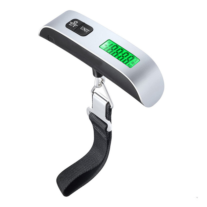 Newest Digital Electronic Luggage Scales Portable 50kg/10g 50kg/110lb Suitcase Scale Handled Travel Bag Weighting LCD Display Hanging Scale