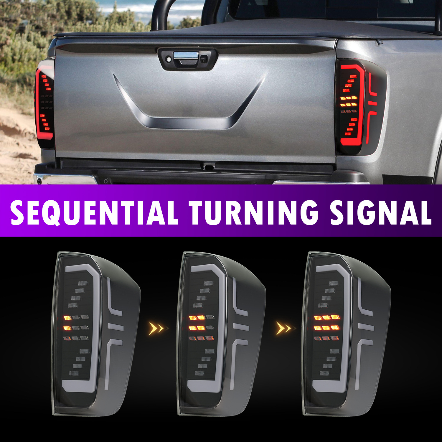 Taillight Assembly For Nissan Navara NP300 20 15-20 20 Taillights LED DRL Running lights Fog lights Rear parking