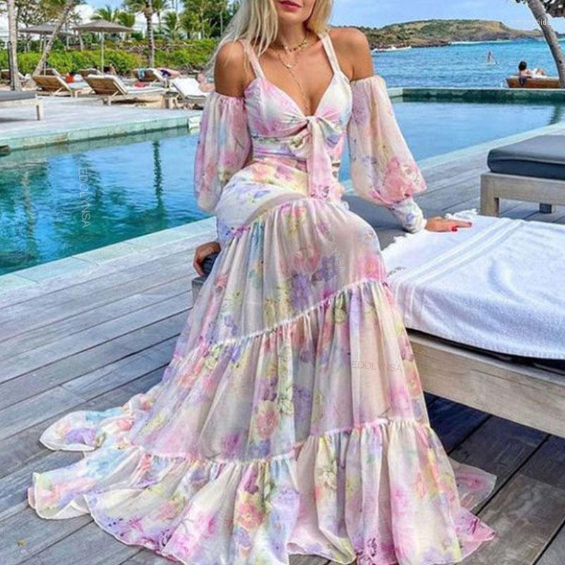 Casual Dresses Elegant Printed Halter Dress 2023 Autumn Women Lantern Sleeve Club Party Evening Plus Size Maxi Vestidos A955, Prite
Casual Dresses Elegant Printed Halter Dress 2023 Autumn Women Lantern Sleeve Club Party Evening Plus Size Maxi Vestidos A955, Prite