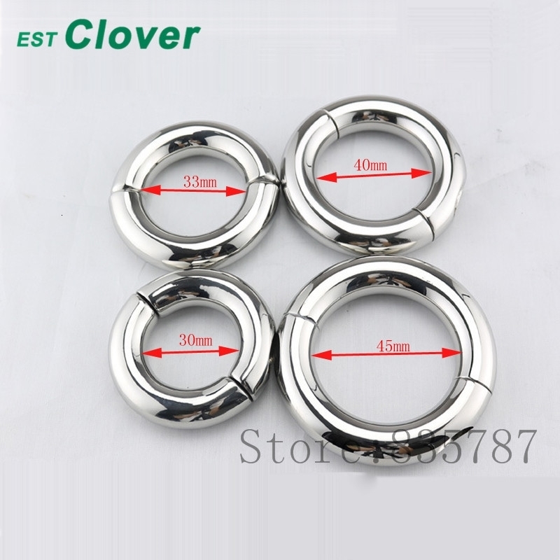 Vibrators Stainless Steel Penis Ring Scrotum Pendant Ball Stretcher cock ring Sex Aid Toys For Men 30/33/40mm F121 231116