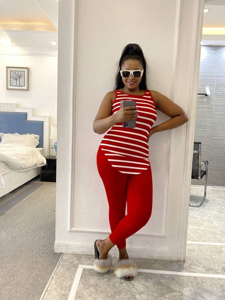 2023 Designer Summer Tracksuits Women Two Piece Sets Sleeveless striped top and Pants Plus size 3XL Outfits Casual Jogger Suits Wholesale Clothes 9681
