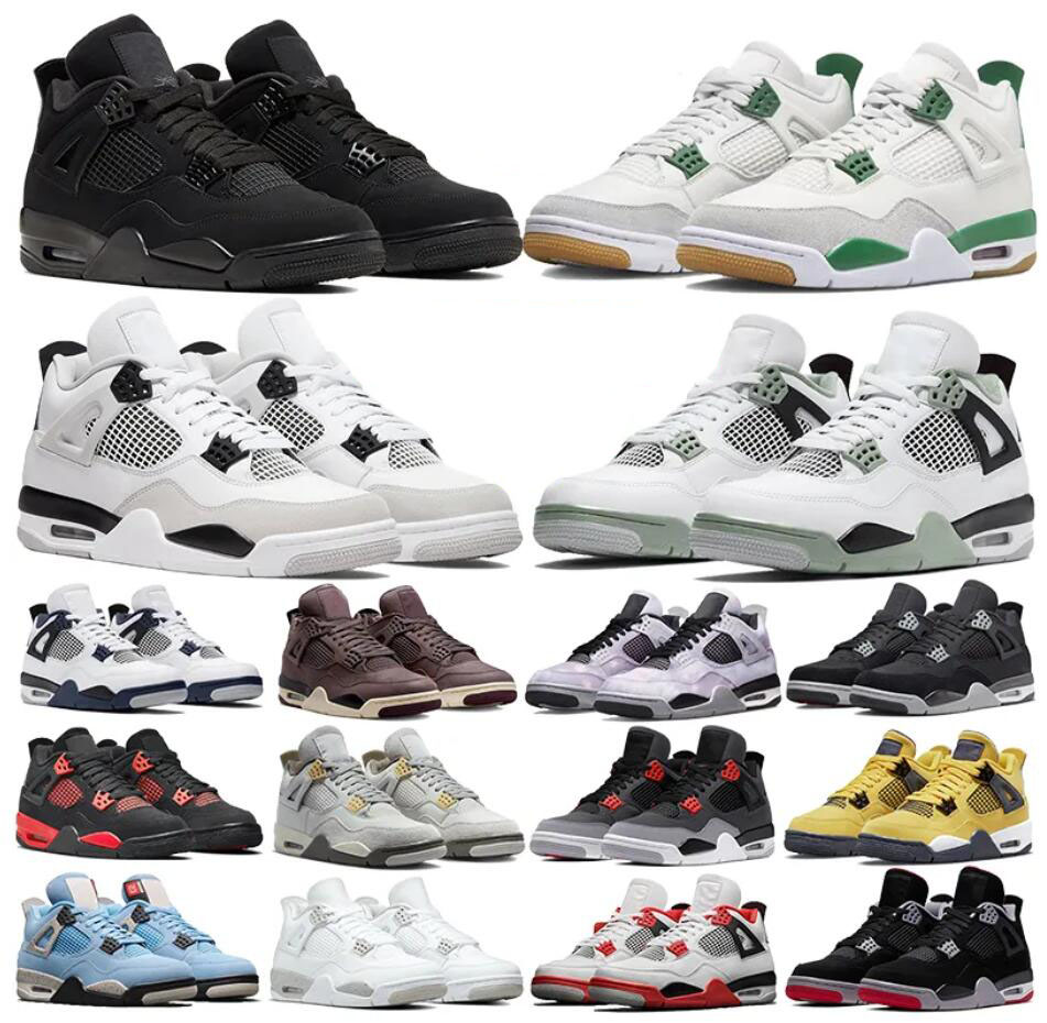 Designer Jumpman 4 4s Basketball Shoes Black Cat SB Pine Green Seafoam Military Black Craft Photon Dust University Blue Thunder Kaws Mens Womens SportS Sneakers, 30
Designer Jumpman 4 4s Basketball Shoes Black Cat SB Pine Green Seafoam Military Black Craft Photon Dust University Blue Thunder Kaws Mens Womens SportS Sneakers, 30