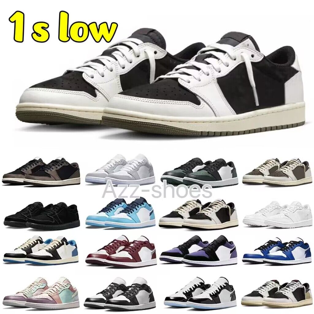 1 Low travis scotts Basketball Shoes Men Women Jordens 1s Reverse Mocha Phantom Wolf Grey Concord Bred Shadow Toe Bulls White Camo Mens Trainers Sports Sneakers 2.5, Color#37
1 Low travis scotts Basketball Shoes Men Women Jordens 1s Reverse Mocha Phantom Wolf Grey Concord Bred Shadow Toe Bulls White Camo Mens Trainers Sports Sneakers 2.5, Color#37