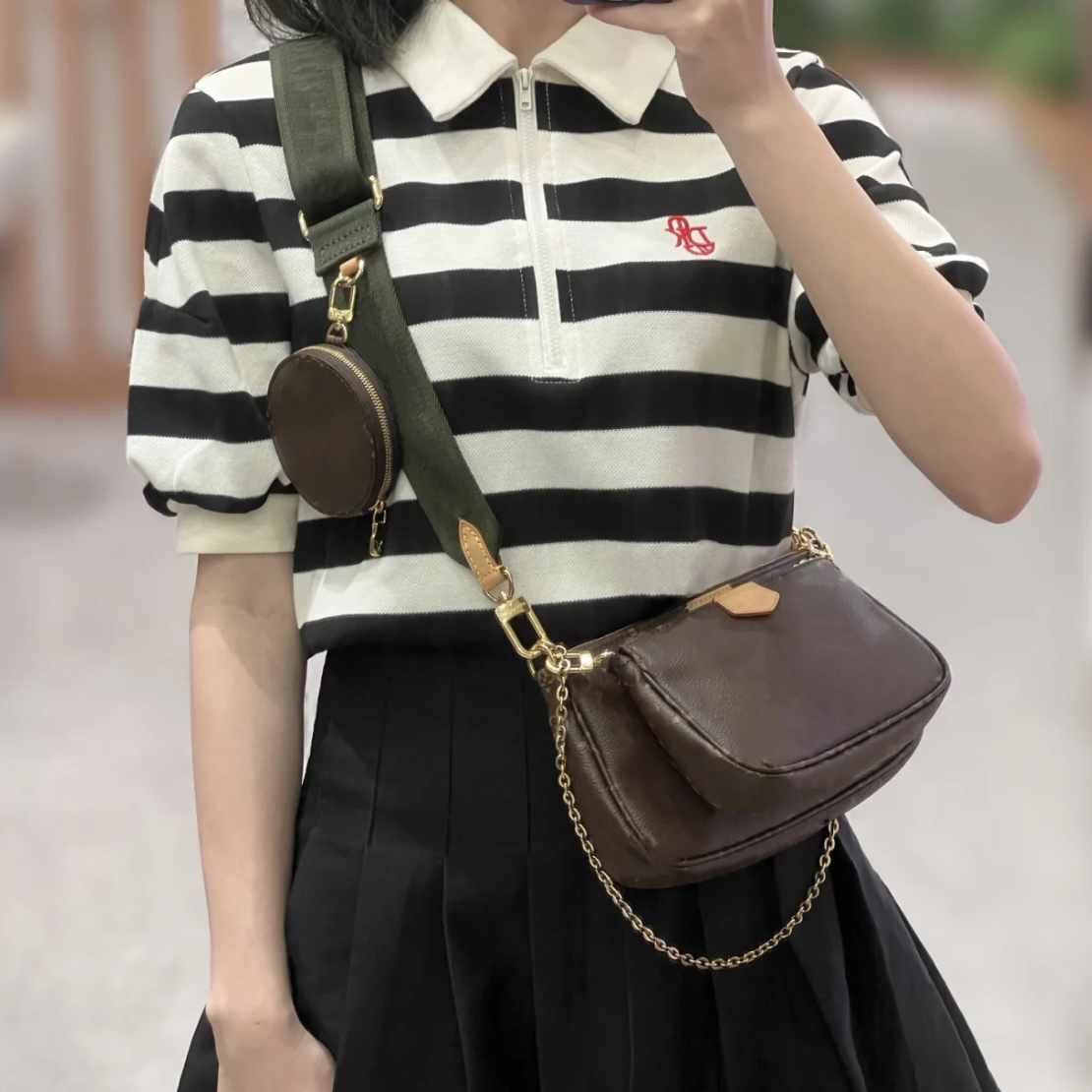 Multi Pochette Accessories Handbag Cross Body Shoulder Purse Three-piece M44840/ Adjustable And Detachable Shoulder Straps 2023 New Handbags High Quality, Black
Multi Pochette Accessories Handbag Cross Body Shoulder Purse Three-piece M44840/ Adjustable And Detachable Shoulder Straps 2023 New Handbags High Quality, Black