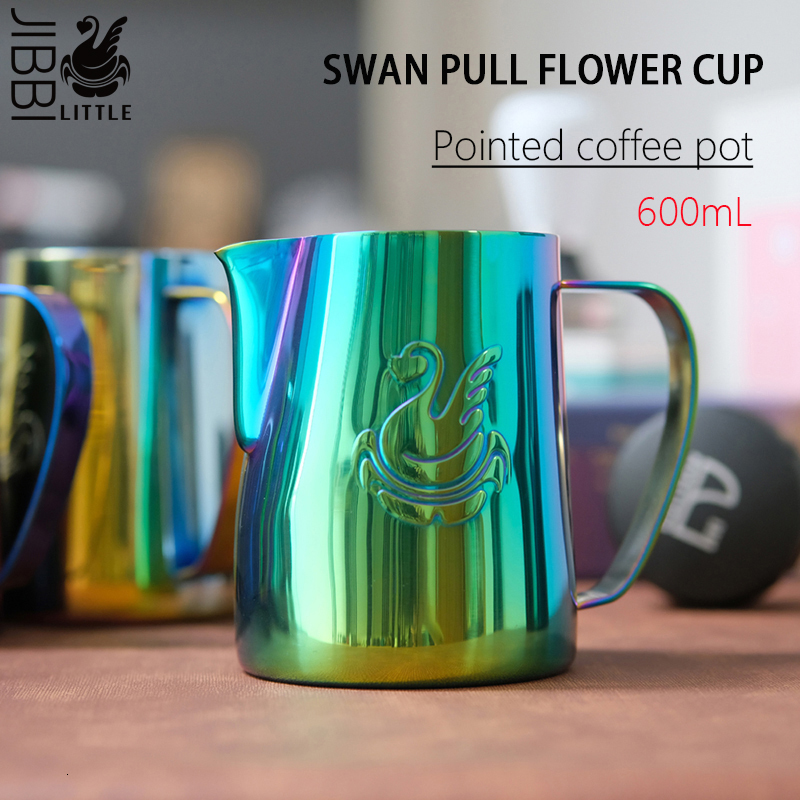Milk Jugs JIBBI Milk Steaming Frothing Pitcher Stainless Steel NonStick Milk Jug Pull Flower Cup Perfect for Coffee Cappuccino Latte 600 230417
Milk Jugs JIBBI Milk Steaming Frothing Pitcher Stainless Steel NonStick Milk Jug Pull Flower Cup Perfect for Coffee Cappuccino Latte 600 230417