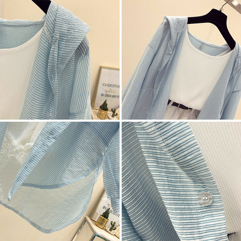 Women's Jackets Women thin coat Casual Summer Sun Protection Tops Women Long Thin Cardigan Sun Protection Clothing Tops Women Blouse 230417