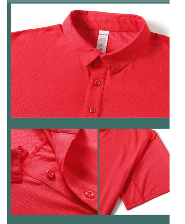 lu Sports Men's Polo Shirt Mens Quick Dry Sweat-wicking Workout Short Top Men Workout Short Sleeve R275 Plus Size 5XL