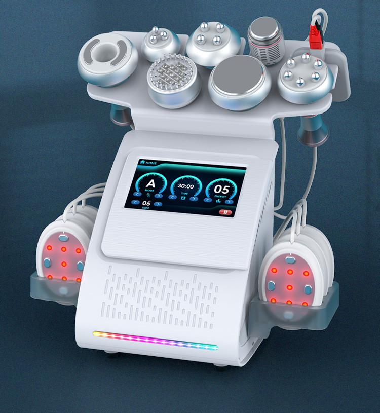 High Quality Portable 9 In 1 Rf Body Slimming Explosive Speed Grease Vacuum Cavitation System Machine Fat Explosion Instrument Beauty Salon RF Instrum