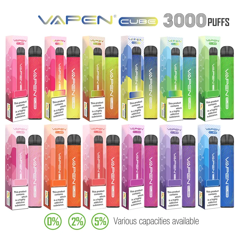 Authentic VAPEN CUBE 3000Puffs 2% 5% Disposable Vapes Electronic e cigarettes Kits 8ML Capacity 1000mAh Battery Pre-Filled Puff FLEX 2800 Vaporizer
Authentic VAPEN CUBE 3000Puffs 2% 5% Disposable Vapes Electronic e cigarettes Kits 8ML Capacity 1000mAh Battery Pre-Filled Puff FLEX 2800 Vaporizer