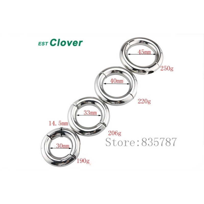 Vibrators Stainless Steel Penis Ring Scrotum Pendant Ball Stretcher cock ring Sex Aid Toys For Men 30/33/40mm F121 231116