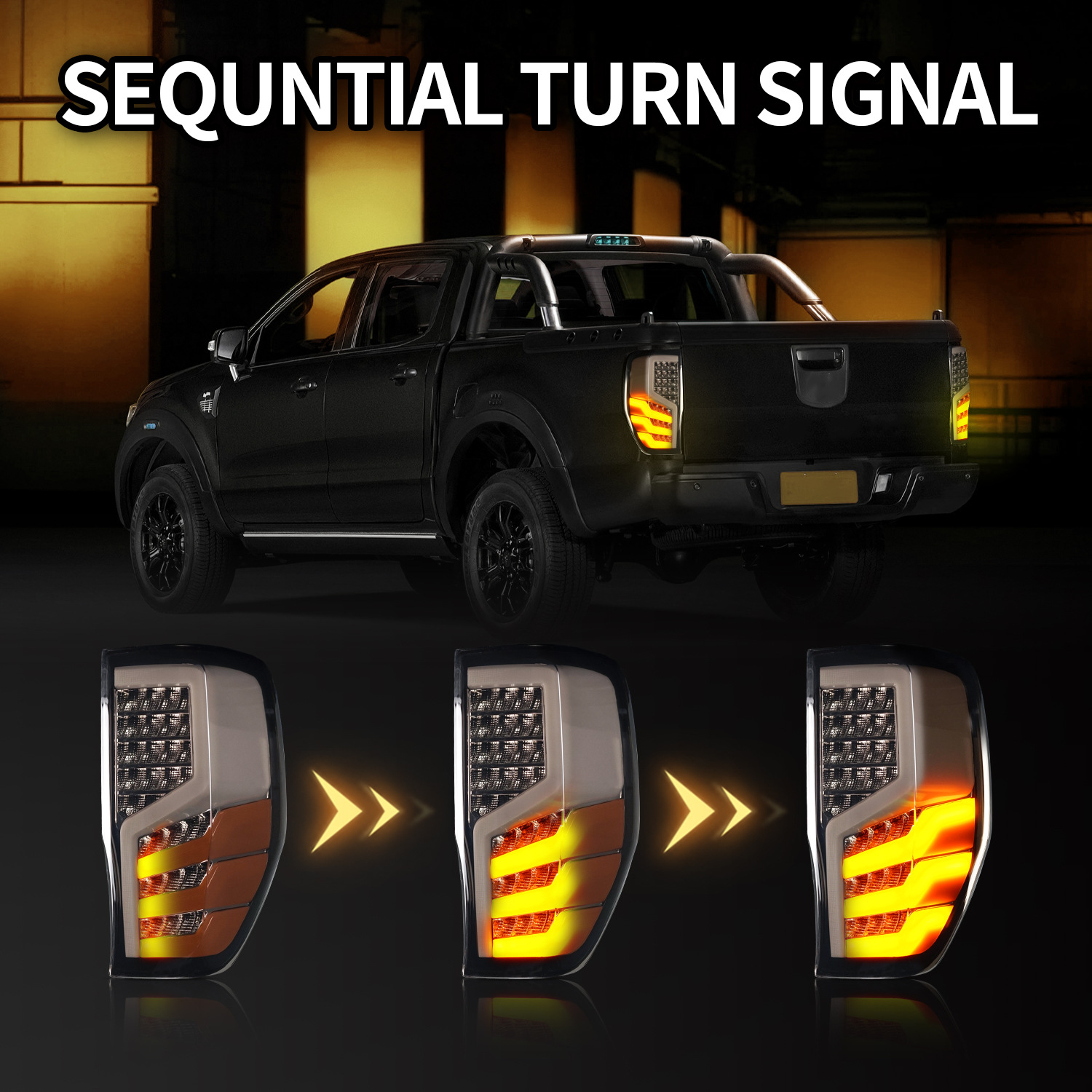 Taillight For Ford Ranger/Everest 20 12-20 20 Car Modified LED Singal Lamps Accessories Dynamic Brake Fog Lights
