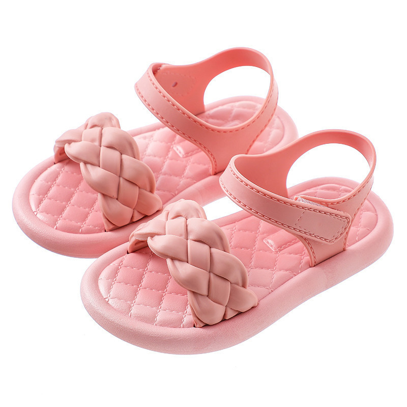 Sandals Summer Girls Sandals Princess Shoes Little Girls Student Sandals Open Toe Nonslip Beach Sandals 230417