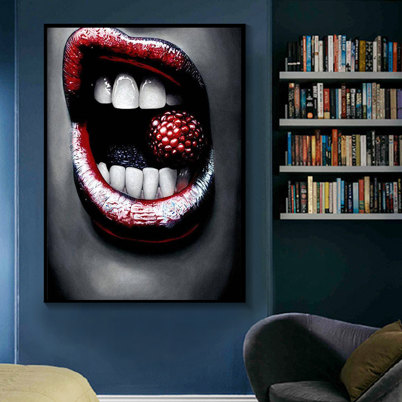 Strawberry Lips Canvas Painting Poster Print Wall Art Picture For Living Room Nordic Style Home Decor Decoration Frameless
Strawberry Lips Canvas Painting Poster Print Wall Art Picture For Living Room Nordic Style Home Decor Decoration Frameless