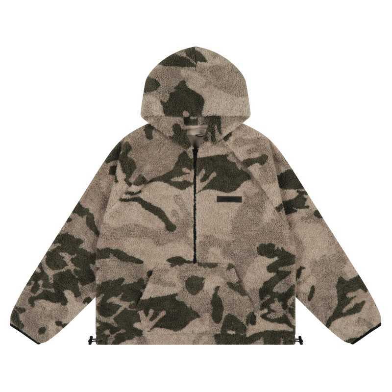 ESS Mens Jacket Luxury Designer FEARs OF GOD FOG Season 8 Double line ESSEN Hooded Polar Jackets for Mens Womens, Shipping fee