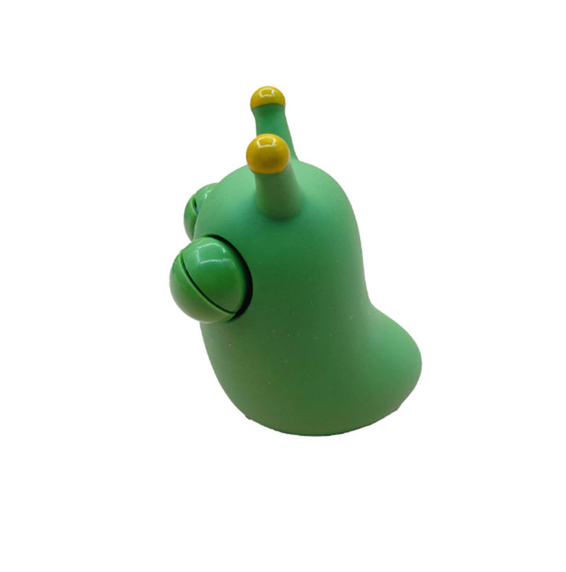 New Creative Silicone Popping Toy Big Eye Squishy Green Bug Stress Relieve Sensory Fidget Toy Worm Squishy Big Eyes Doll