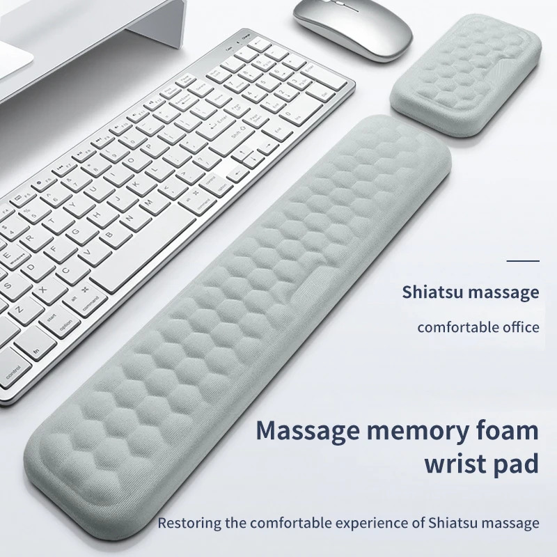 Mouse Pads Wrist Rests The Keyboard Protection Rest Pad With Massage Texture For PC Gaming Laptop Memory Cotton 231117