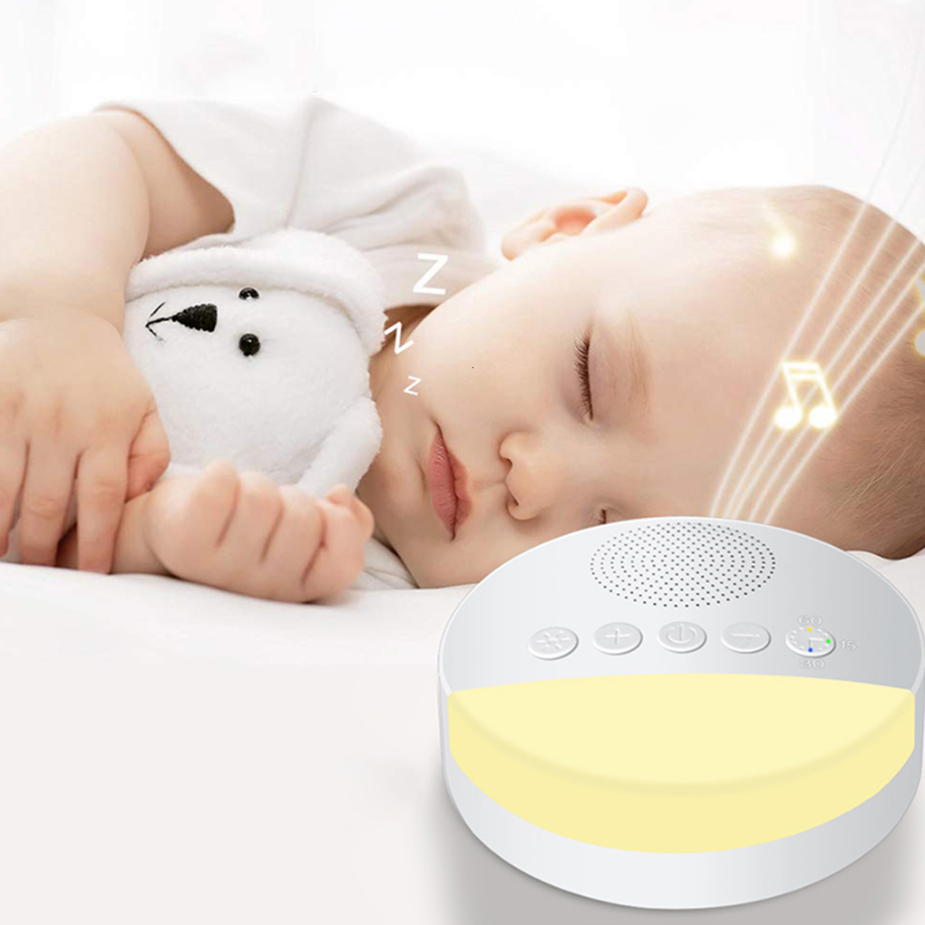 Baby Monitor Camera 1/2PCS Baby White Noise Machine USB Rechargeable Timed Shutdown Sleep Machine Baby Sleep Noise Sound Player Night Light Timer 2304