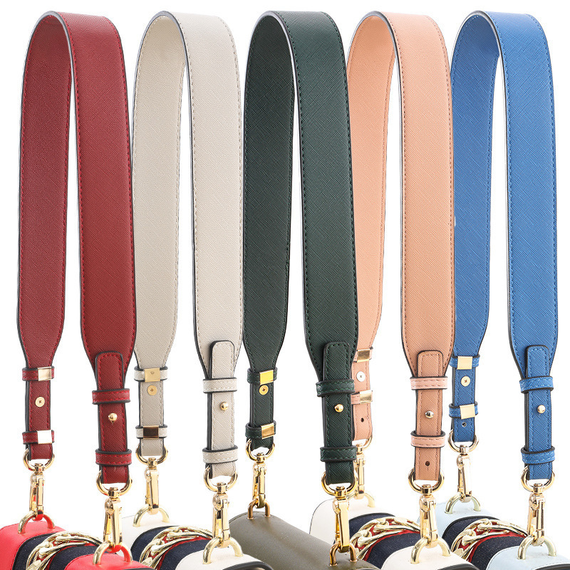 Bag Parts Accessories Quality Leather Shoulder Bag Strap Fashion Accessories Diy Cross Body Adjustable Belt Bag Solid Bag Strap Replacement Obag 23041