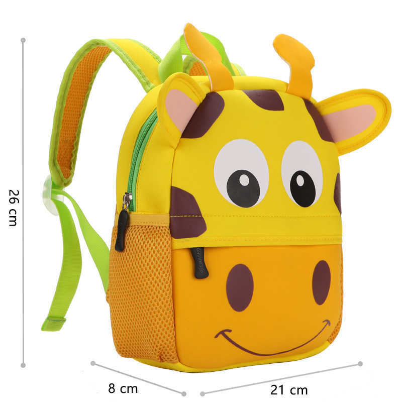 Backpacks 2022 New 3D Children School Bags for Girls Boy Children Backpacks Kindergarten Cartoon Animal Toddle Kids Backpack for 2-5 years W0418