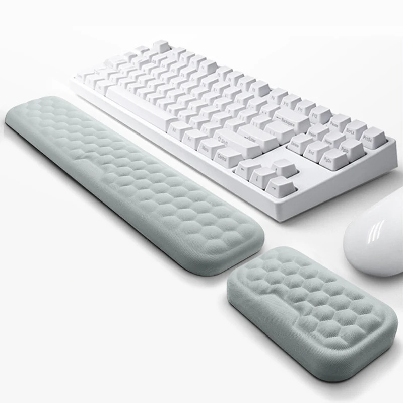 Mouse Pads Wrist Rests The Keyboard Protection Rest Pad With Massage Texture For PC Gaming Laptop Memory Cotton 231117
