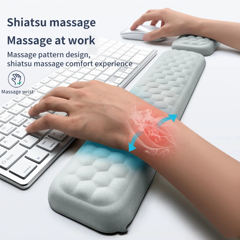 Mouse Pads Wrist Rests The Keyboard Protection Rest Pad With Massage Texture For PC Gaming Laptop Memory Cotton 231117