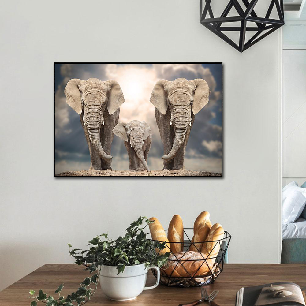 Modern Animals Posters and Prints Wall Art Canvas Painting African Elephant Herd Pictures for Living Room Cuadros Decor No Frame
Modern Animals Posters and Prints Wall Art Canvas Painting African Elephant Herd Pictures for Living Room Cuadros Decor No Frame