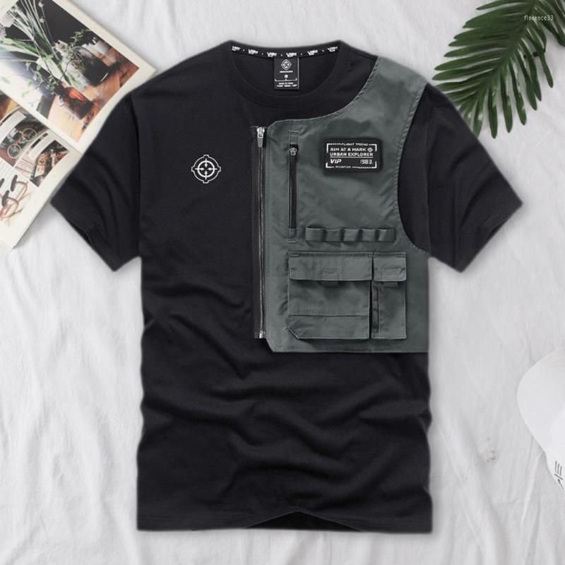 Men's T Shirts Men Shirt Zipper Decor Cool Detachable Pocket Young Style Soft Fabric O Neck Loose Hip Hop Crew Tops Male Clothes, Black
Men's T Shirts Men Shirt Zipper Decor Cool Detachable Pocket Young Style Soft Fabric O Neck Loose Hip Hop Crew Tops Male Clothes, Black